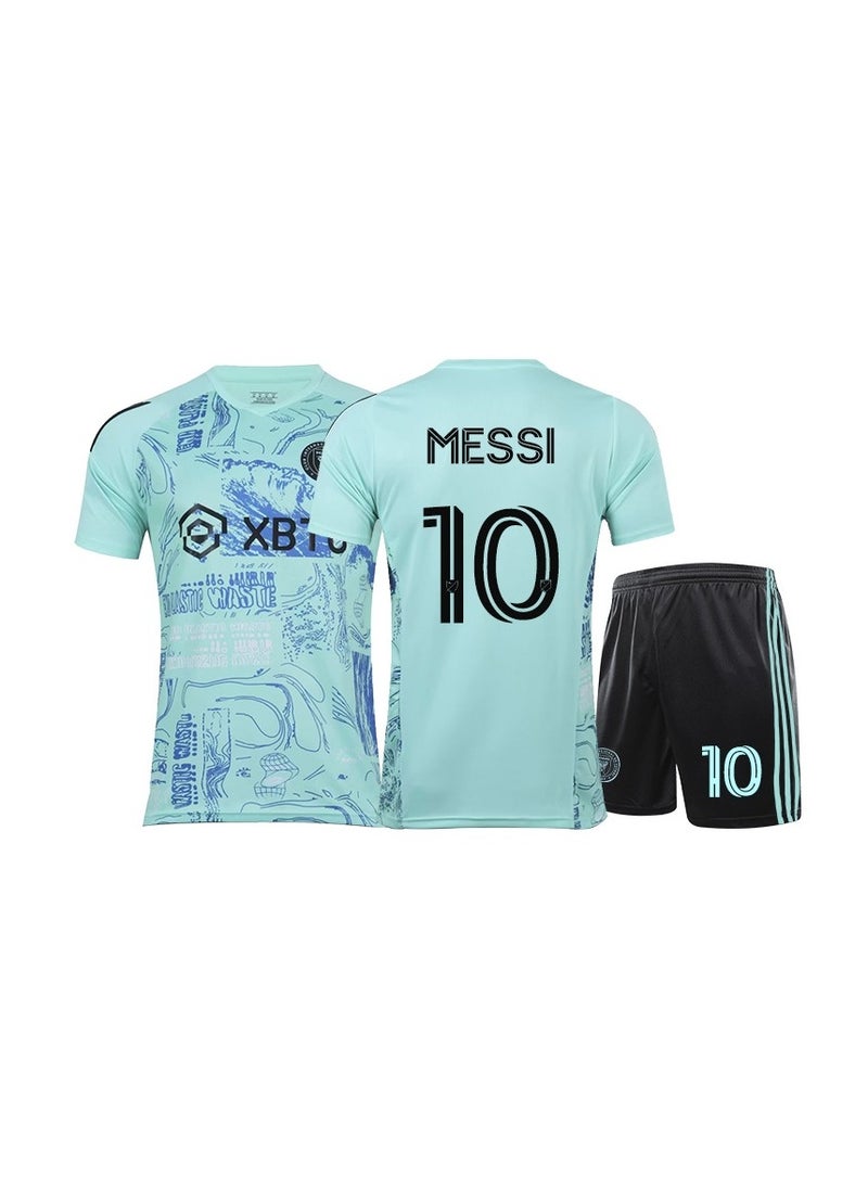M MIAOYAN M MIAOYAN Miami International Jersey No. 10 Messi Away Major League Soccer Football Jersey Set  - Image 1