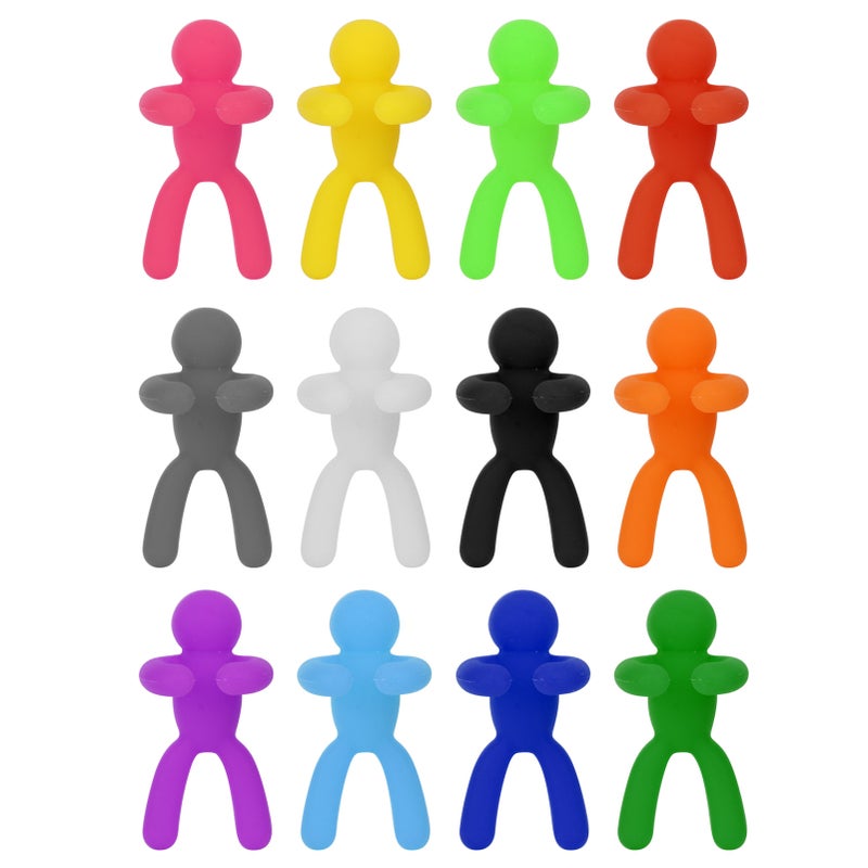 Silicone Wine Glass Marker Drinking Glass Identification Labels Tag Signs for Party Supplies24pcs - Image 2