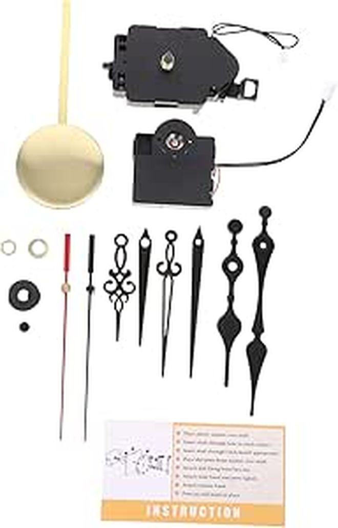 DIY Quartz Clock Movement Kit with Melody Chime Pendulum Trigger Mechanism Easy to Install Includes Hands - Image 1