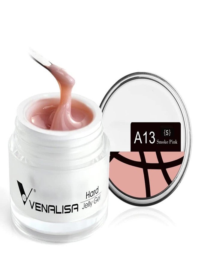 VENALISA Smoke Pink Color Builder Gel for Nails Extension-15ml Hard Jelly Gel Strengthen Nail Extension French Nail DIY design (A13) - Image 1