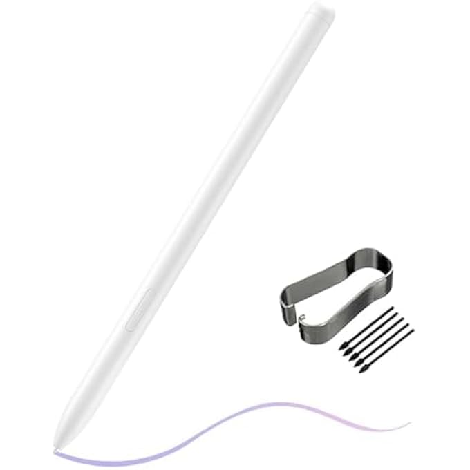 rayihni بديل قلم S لتابلت جالاكسي تاب S10 FE متوافق مع سامسونج جالاكسي تاب S10 FE/ S10 FE+/ S10 FE PLUS مع نصائح/رؤوس قلم مجانية، بيج - Image 1