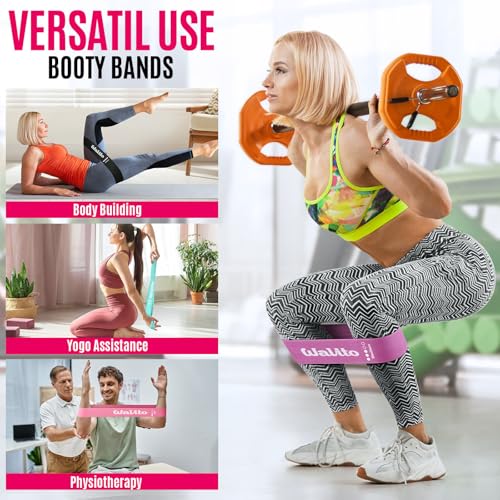 WALITO Fabric Resistance Bands for Working Out - Booty Bands for Legs -Glutes Training for Women and Men - Exercise Bands for Squats, Yoga, Physical Therapy -Home Gym Fitness - Image 5
