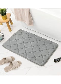 Peachjoy Memory Foam Bath Mat, Super Soft Absorbent and Non-Slip Bathroom Rug, Machine Washable Shower Mat for Bathroom Floor, 40x60cm  - Image 1