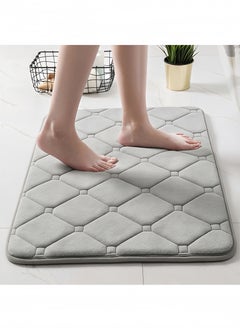 Peachjoy Memory Foam Bath Mat, Super Soft Absorbent and Non-Slip Bathroom Rug, Machine Washable Shower Mat for Bathroom Floor, 40x60cm  - Image 2