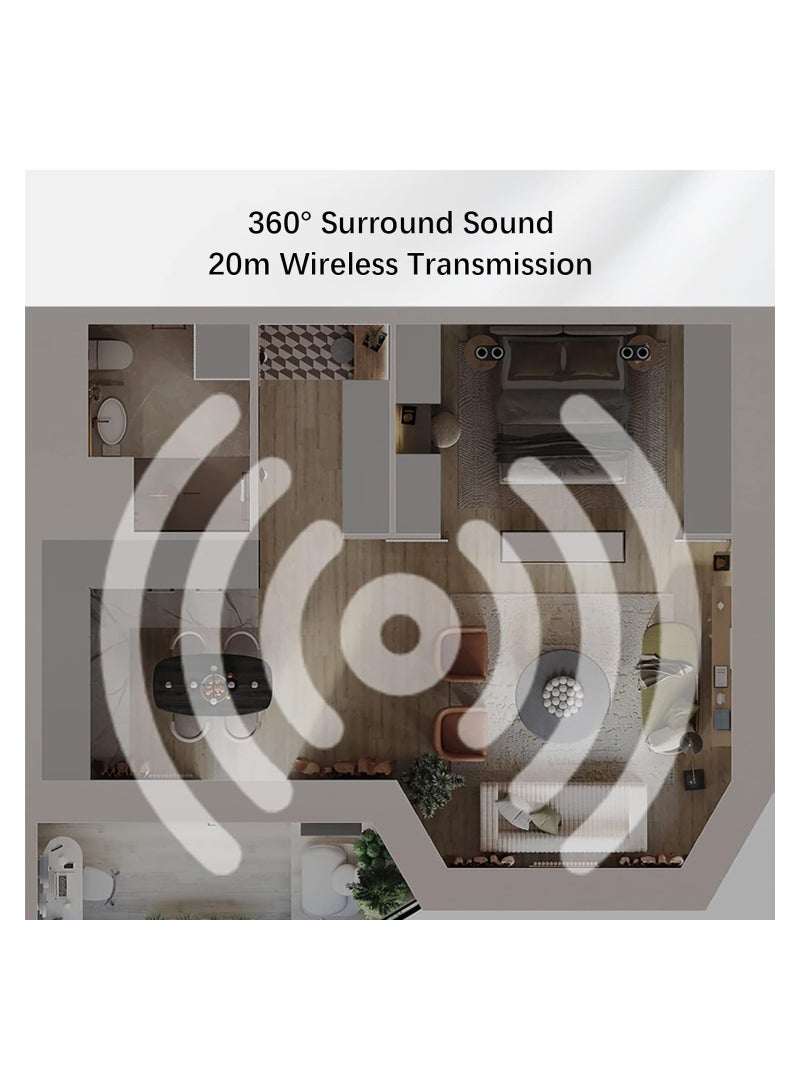 Mini Wireless Lavalier Microphone 360° Omnidirectional Lapel Mic Noise Reduction Compatible with Type-C Android Smartphone Tablet for YouTube Facebook Live Streaming Video Recording Vlog Interview - Image 4