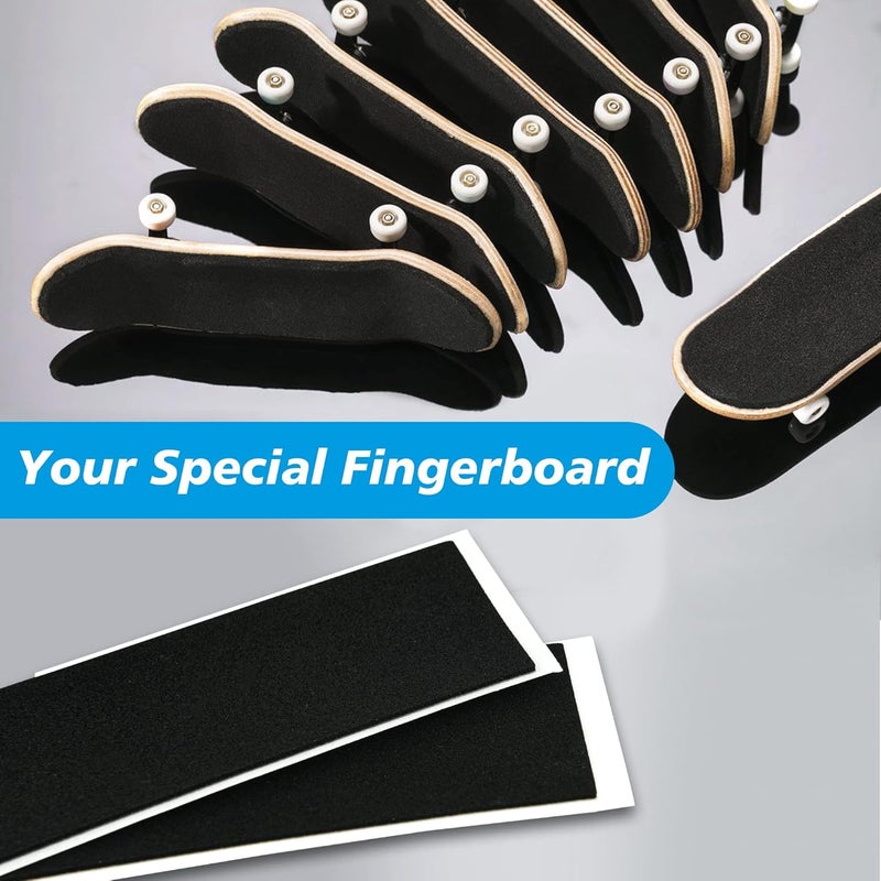 60Pcs Fingerboard Foam Grip Tape, 38mmX110mm Fingerboard Grip Tape,Foam Grip Tape for Fingerboards / Black pad with white paper - Image 5