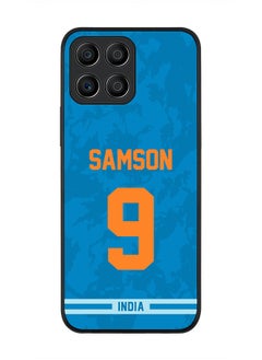 Stylizedd Rugged Black Edge Case for Honor X8 5G, Slim fit Soft Case Flexible Rubber Edges Thin Cover - Player Name - Sanju Samson, Jersey Number- 9  - Image 1