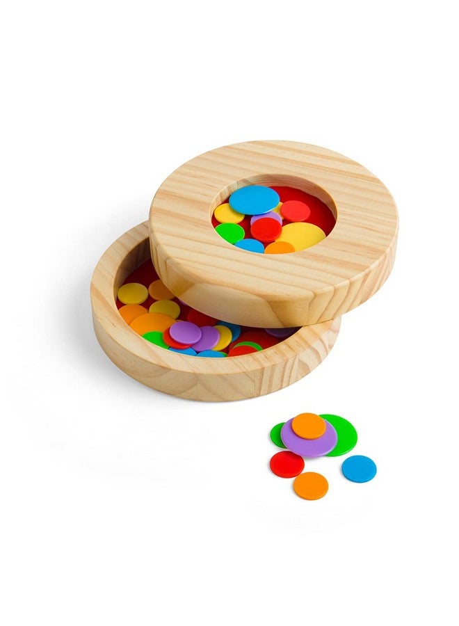 Bigjigs Toys, Tiddlywinks Game, Wooden Toys, Tiddly Winks, Board Games, Travel Games for Kids, Pocket Money Toys, Traditional Games, Board Games for Families - Image 1