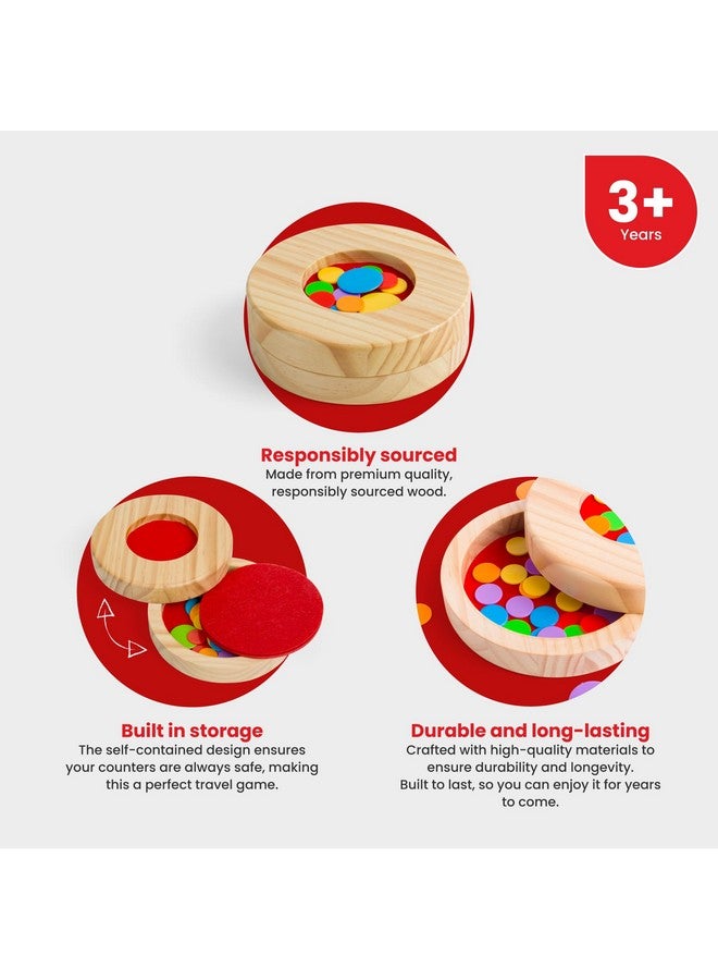 Bigjigs Toys, Tiddlywinks Game, Wooden Toys, Tiddly Winks, Board Games, Travel Games for Kids, Pocket Money Toys, Traditional Games, Board Games for Families - Image 5