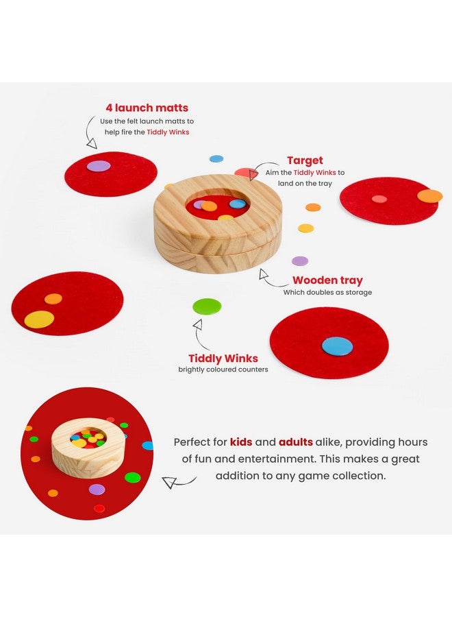 Bigjigs Toys, Tiddlywinks Game, Wooden Toys, Tiddly Winks, Board Games, Travel Games for Kids, Pocket Money Toys, Traditional Games, Board Games for Families - Image 4