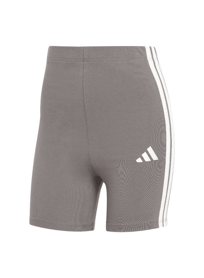 Adidas essentials 3-stripes high waisted biker women leggings - Image 1