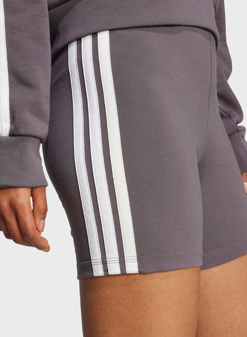 Adidas essentials 3-stripes high waisted biker women leggings - Image 3
