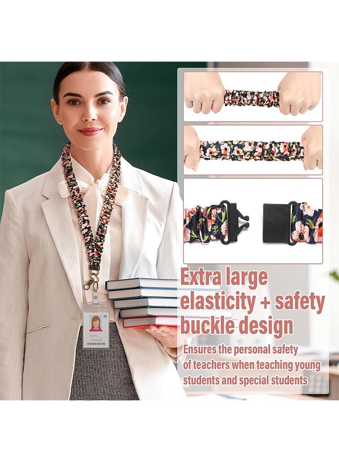 MXN 2 Set Lanyard with Safety Breakaway Buckle ID Badges Holder - Retractable Lanyard ID Badges Cards Name Badges Holder for Adults Kids Office Teacher Gift - Image 4