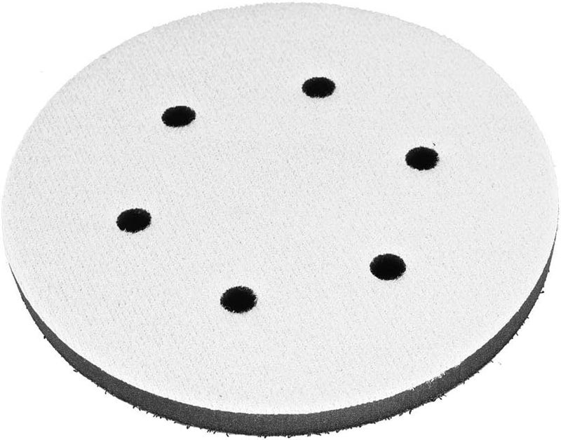 Soft Buffer Sponge Interface Cushion Pad for Sanding Pads, Reduce Vibration Damage, Easy to Install for Pneumatic or Electric Polishing Machine Users (6 inches 6 Holes) - Image 1