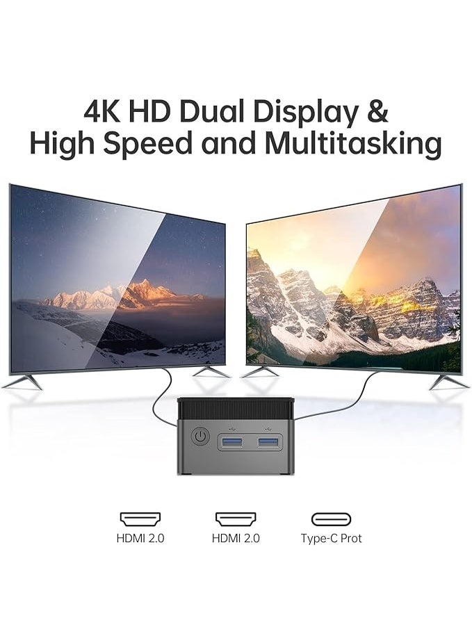 Generic Mini PC - Intel Celeron N5105, 8GB RAM/256GB SSD - Ultra-Compact Desktop Replacement for Daily Use & Easy Setup - Image 3