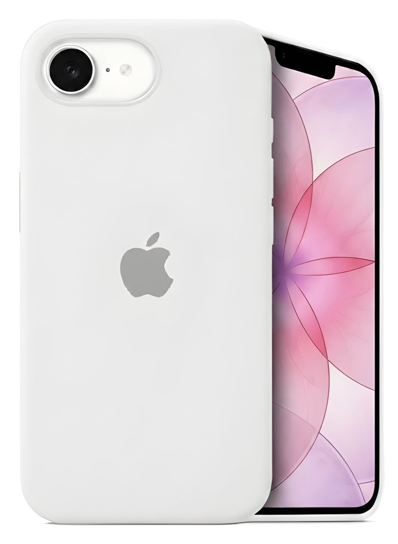 عام جراب iPhone 17e من السيليكون السائل مع بطانة من الألياف الدقيقة (مايكروفايبر)؛ غطاء حماية مرن ومقاوم للصدمات والخدوش لهاتف iPhone 17e (مقاس 6.1 بوصة). - Image 1