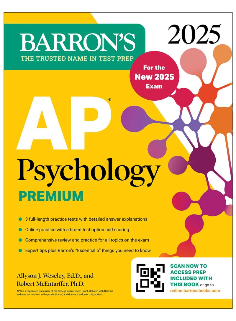 AP Psychology Premium, 2025: Prep Book for the New 2025 Exam with 3 Practice Tests + Comprehensive Review + Online Practice 