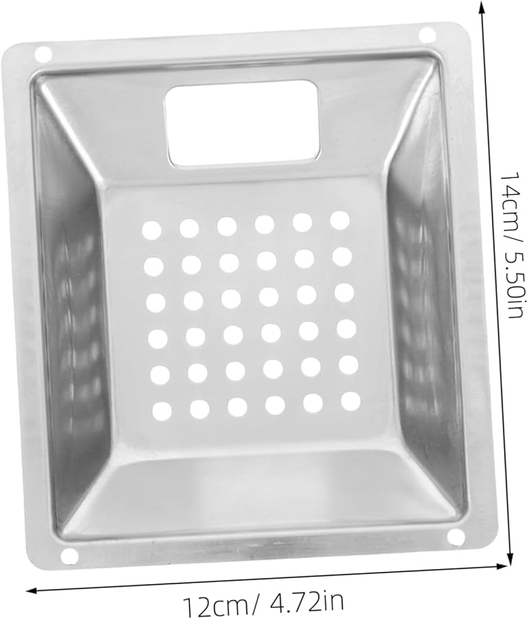 ملحق سلة منفضة سجائر قابلة للإزالة 14×12×2.5 سم لسلة المهملات الخارجية المصنوعة من الفولاذ المقاوم للصدأ - Image 3