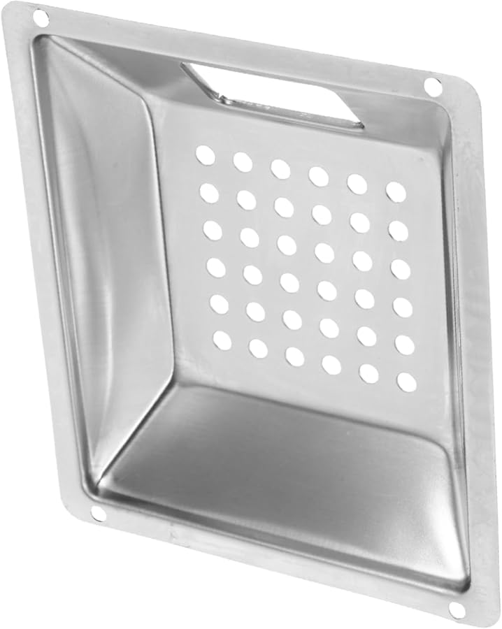 ملحق سلة منفضة سجائر قابلة للإزالة 14×12×2.5 سم لسلة المهملات الخارجية المصنوعة من الفولاذ المقاوم للصدأ - Image 1