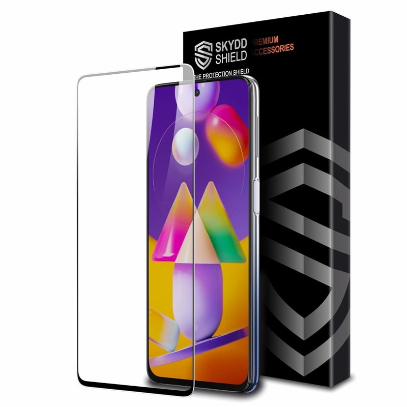 Skyddshield Military-Grade Gorilla Tempered Glass For Samsung Galaxy M31S, A51, Galaxy A52S and A52 (6.5 Inch) With Installation Kit | Edge to Edge Coverage | Black - Image 1
