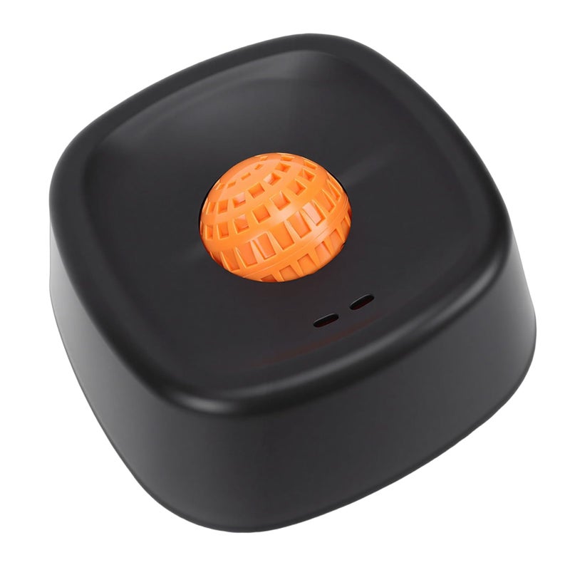 Black Slow Feeder Bowl With Rolling Ball For Dogs Promotes Healthy Digestion - Image 2