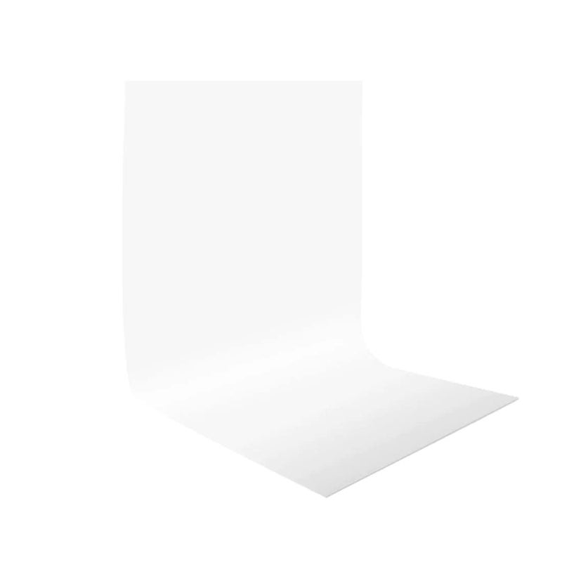 Smiledrive Background Sheet for Photography PVC PP Washable, Seamless Large Size 100x300 cm (White) - Image 1