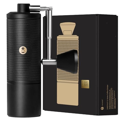 TIMEMORE C5 Pro Manual Coffee Grinder with S2C042III Conical Burr 0031mm Precision Adjustment AllMetal Portable Hand Coffee Mill for EspressoFrench PressPour Over Black - Image 1