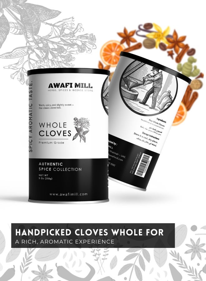 أباميك قرنفل كامل من مطحنة أوافي (Syzygium aromaticum) | براعم دافئة، حلوة لاذعة، مثالية لبهارات غارام ماسالا، برياني، شاي، مخللات، مخبوزات، تتبيلات، ومشروبات احتفالية - 250 غرام | 9 أونصة - Image 5