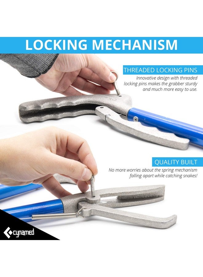 Cynamed 43" Long Reach Snake Tongs Reptile Grabber Catcher, Stainless Steel & Wide Jaw Pick-up Handling Tool - Image 4