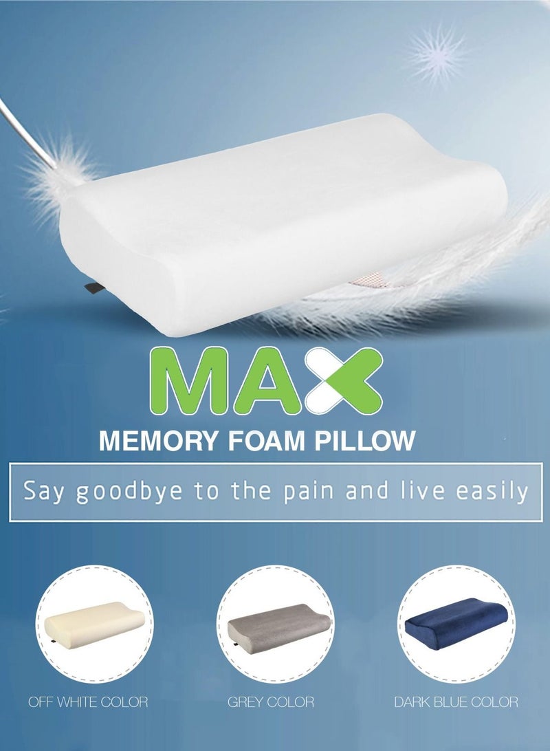 Max Comfort Memory Foam Medical Sleep Pillow for Neck Shoulder Spine Pain Prevention  - Image 3