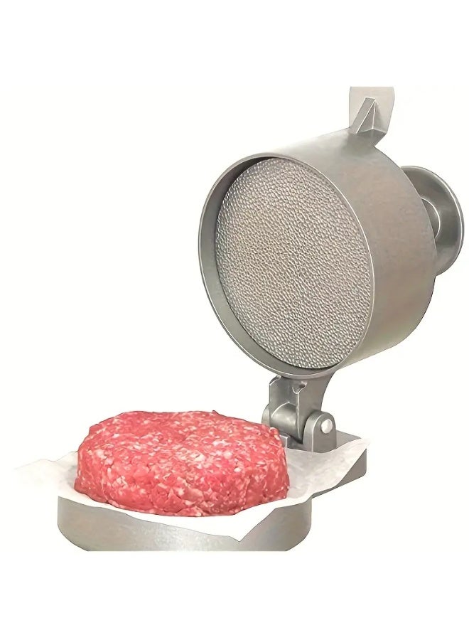 Heavy-Duty Metal Burger Press & Pizza Maker – Adjustable Thickness, Multi-Use for Patties, Sausages, Crab Cakes – Ideal for Home & Commercial Kitchens - Image 1