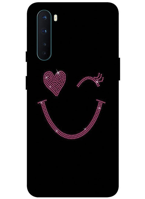 Protective Case Cover For OnePlus Nord Smart Series Printed Protective Case Cover for OnePlus Nord Pink Smile