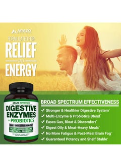 Digestive Enzymes With Probiotics Multi Enzyme Nutritional Supplement Acidophilus Bromelain Papaya Papain Lipase & Lactase Improve Digestion 120 Pills - pzsku/Z9BC8720EAB90DA18E169Z/45/_/1695145699/791eace5-2099-4404-9478-acc590f92f51