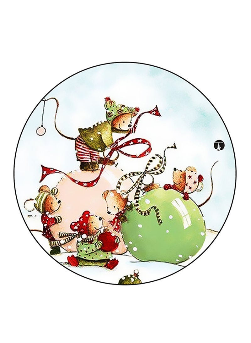 RKN Mouses Printed Mouse Pad Round  Multicolour
