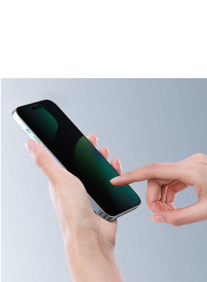 devia The Devia iPhone 14 screen protector protects your screen from scratches and shocks while maintaining your personal privacy. Thanks to its double-tempered glass, it supports fast fingerprint recognition. - Image 3