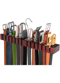 Houndsbay  Block Belt Hanger For Closet Tie And Belt Organizer For Closet Door Wall Closet Organizer Belt Rack Closet Belt Organizer For Men Or Women Belt Holder Belt Storage Tie Rack Tie Hanger