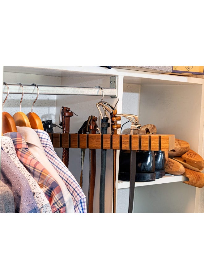 Generic - Houndsbay  Block Belt Hanger For Closet Tie And Belt Organizer For Closet Door Wall Closet Organizer Belt Rack Closet Belt Organizer For Men Or Women Belt Holder Belt Storage Tie Rack Tie Hanger - Image 1