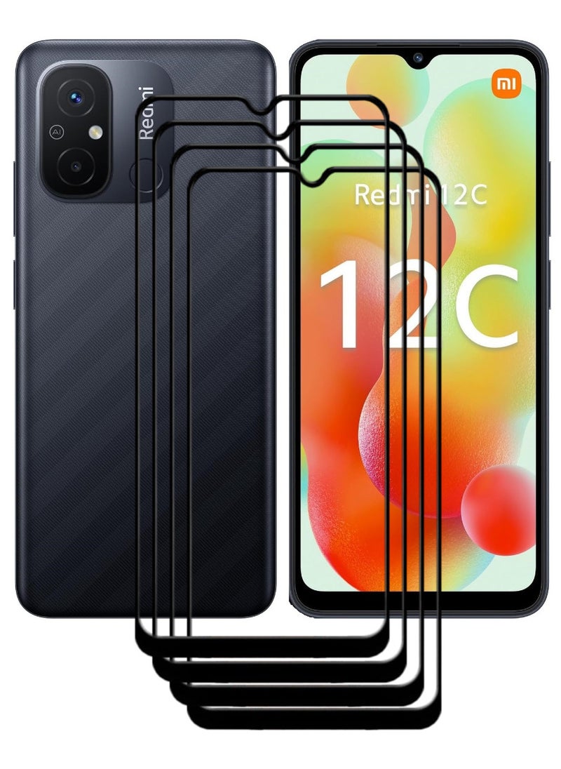 أكاليكس 4 قطع، حماية شاشة،  لهاتف شاومي ريدمي 12C  ، جودة ممتازة. - Image 1