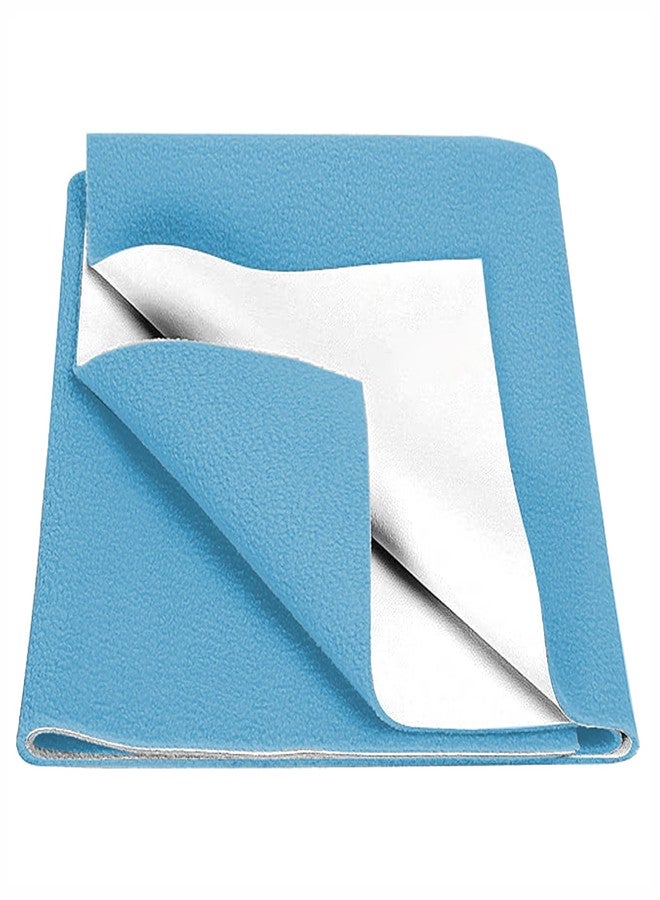 BabyMoo Changeable Dry Sheet I Water-Resistant Bed Protector Sheet I Baby Water Proof Dry Sheet (1, Blue, Medium) - Image 1