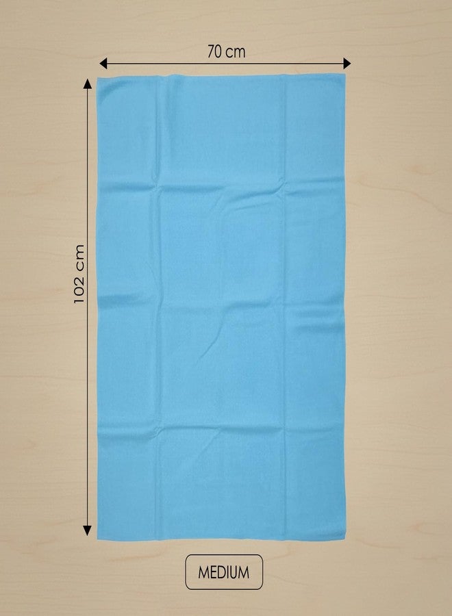 BabyMoo Changeable Dry Sheet I Water-Resistant Bed Protector Sheet I Baby Water Proof Dry Sheet (1, Blue, Medium) - Image 3
