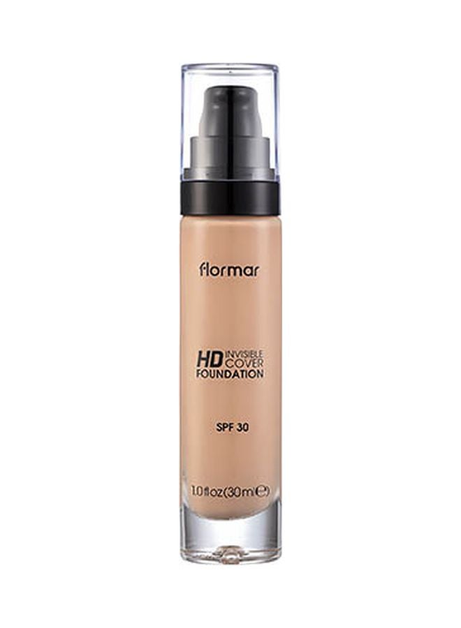 flormar Invisible Cover HD Foundation SPF30 40 Light Ivory - Image 1