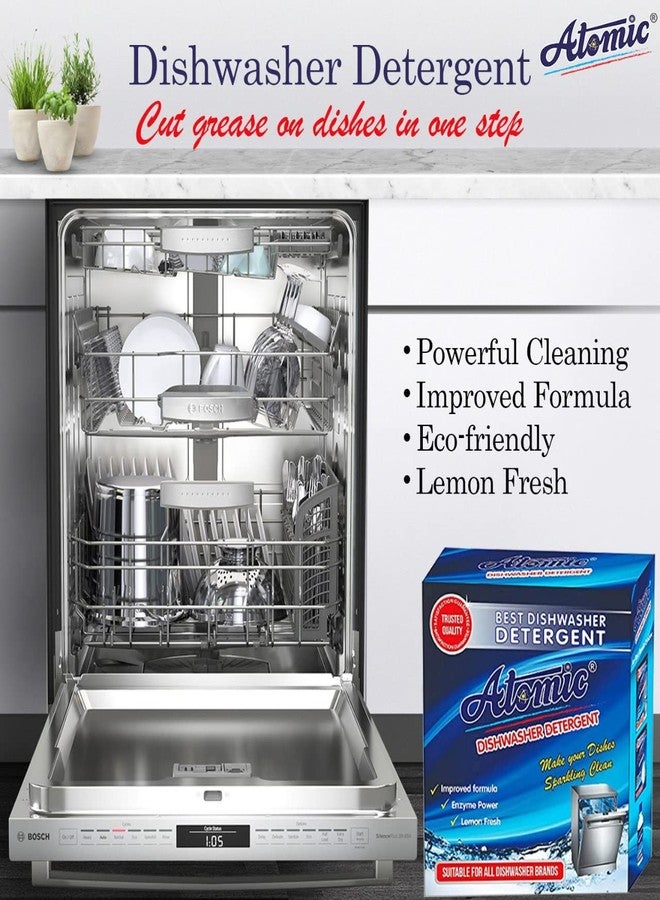 Atomic Dishwasher Detergent Powder Pack 900 GM - Image 2