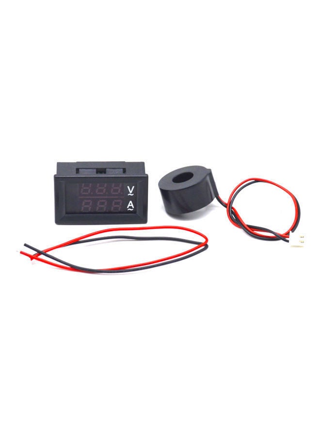 NIBEMINENT Digital Double Ammeter with LCD Display Black  - Image 1