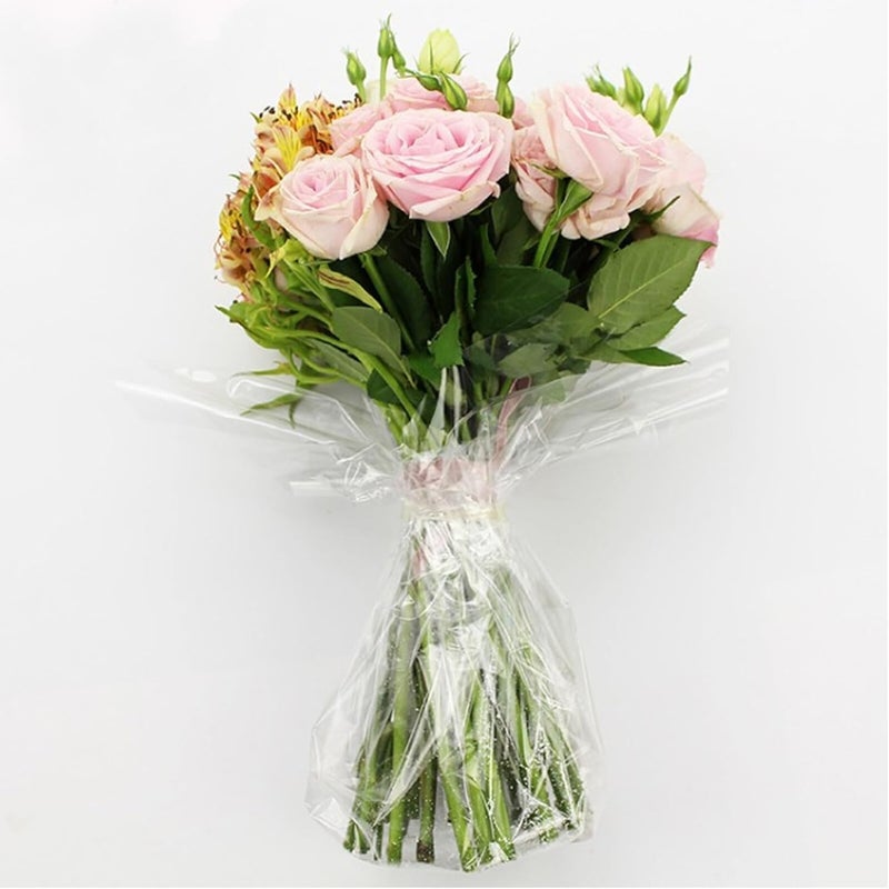 COOPHYA Flower Wrap Roll 40cm X 30m Bouquet Wrapping Film DIY Floral Packaging Film for Wrapping and Flower Arrangements - Image 3
