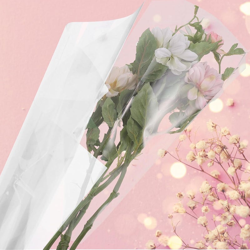 COOPHYA Flower Wrap Roll 40cm X 30m Bouquet Wrapping Film DIY Floral Packaging Film for Wrapping and Flower Arrangements - Image 5