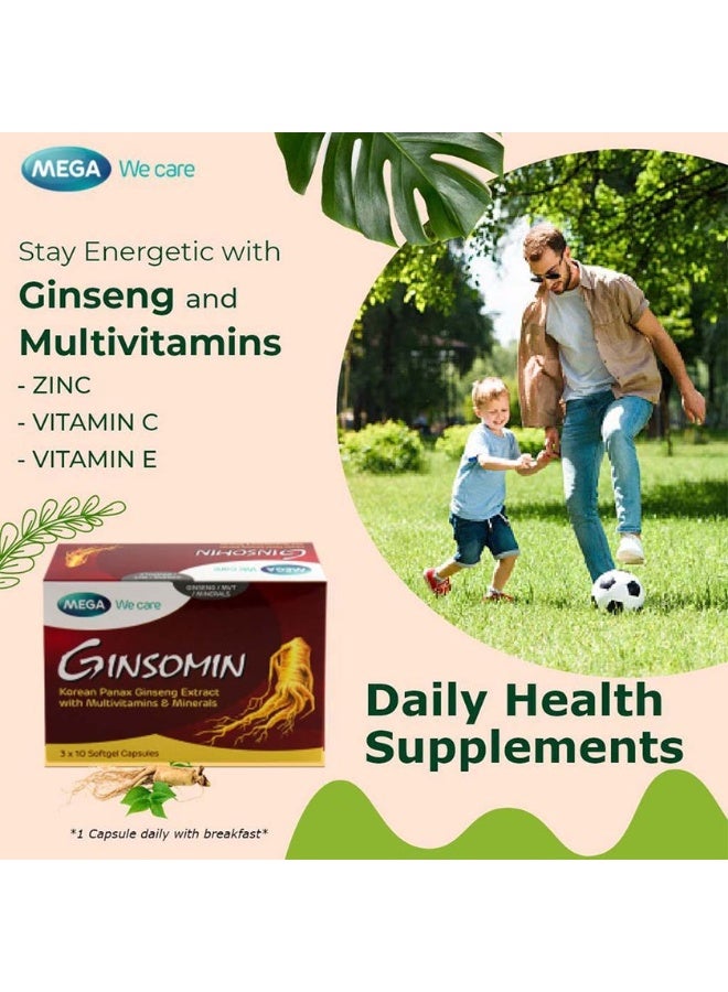 Mega We Care Ginsomin Capsules, Pack of 30's - Image 4
