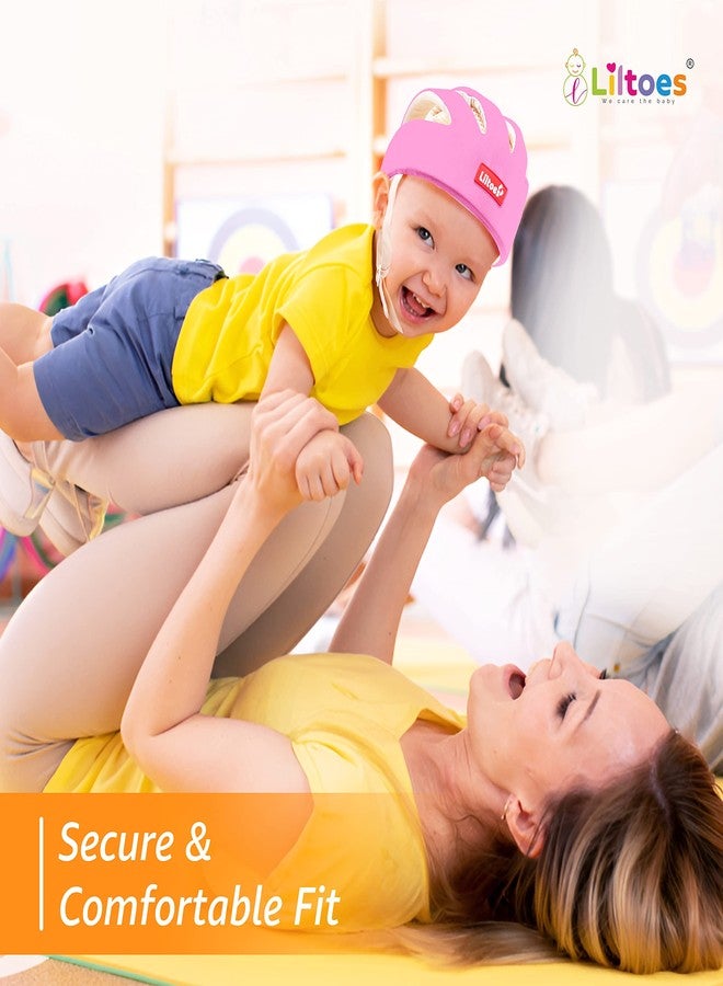 LILTOES Baby Head Protector for Safety of Kids 6M to 3 Years- Baby Safety Helmet with Proper Air Ventilation & Corner Guard Protection (Baby Pink) - Image 3