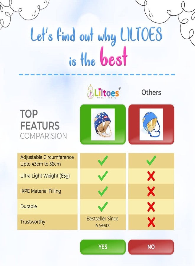 LILTOES Baby Head Protector for Safety of Kids 6M to 3 Years- Baby Safety Helmet with Proper Air Ventilation & Corner Guard Protection (Baby Pink) - Image 5