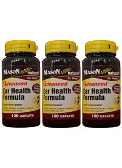 Advance Ear Health Formula Bioflavonoids Plus 100 Caplets Per Bottle Pack Of 3 Total 300 Caplets