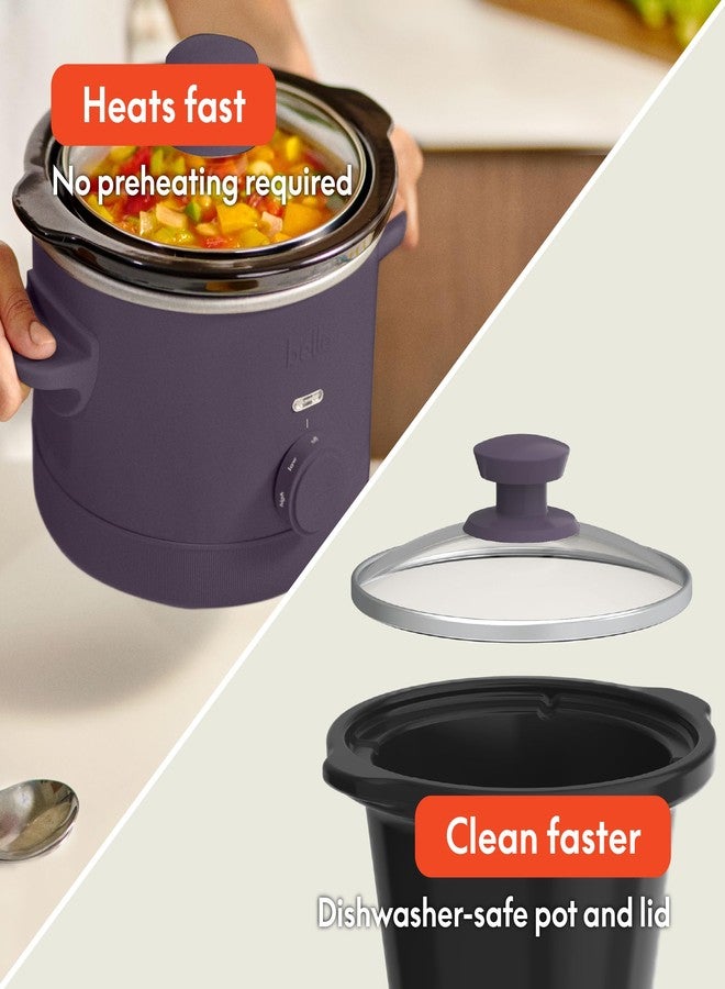Bella 1.5 QT slow cooker, plum - Image 3